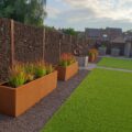 corten bloembak