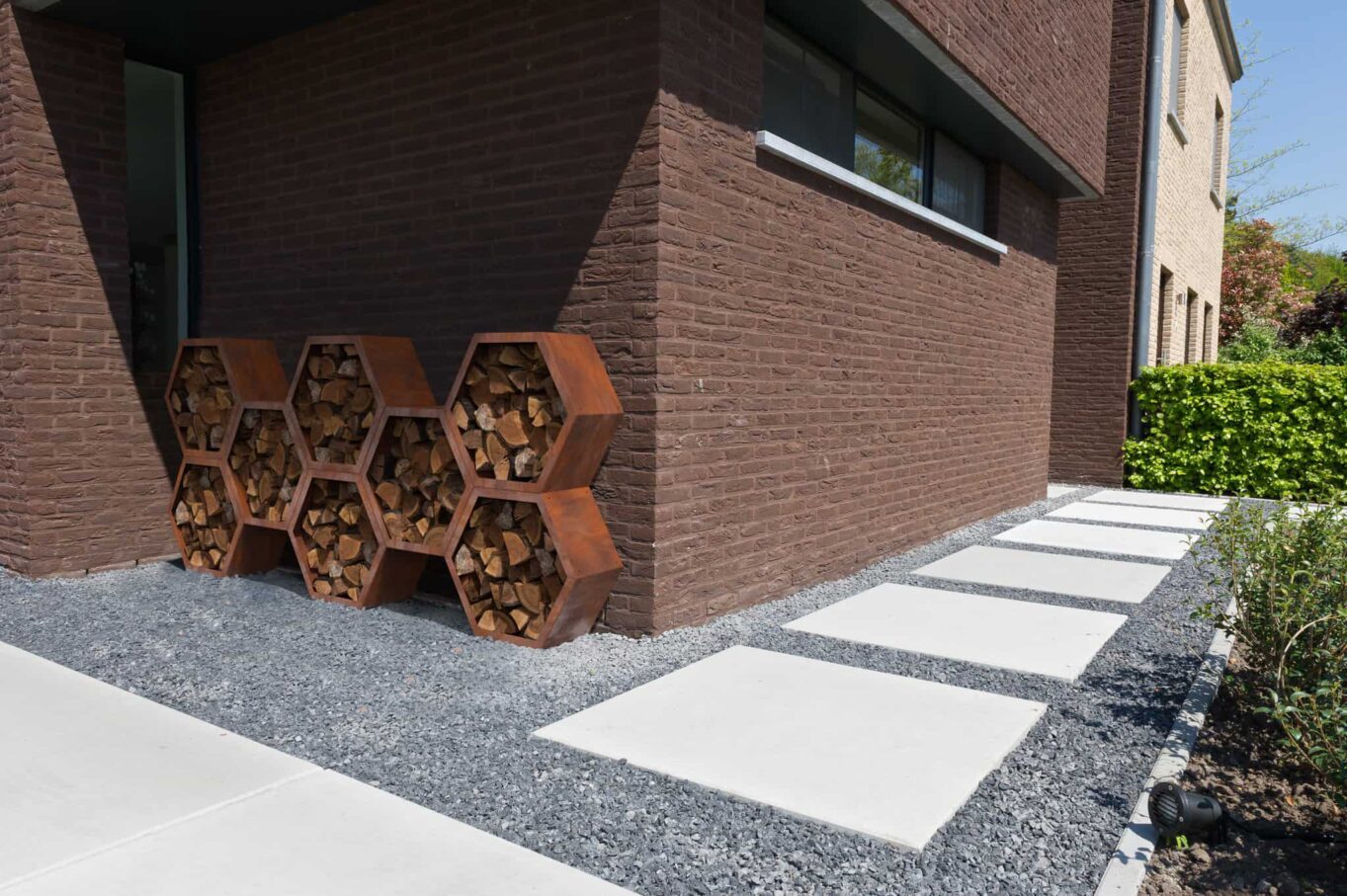 Tuinarchitectuur Gert Kwanten Woodshed In Real Setting