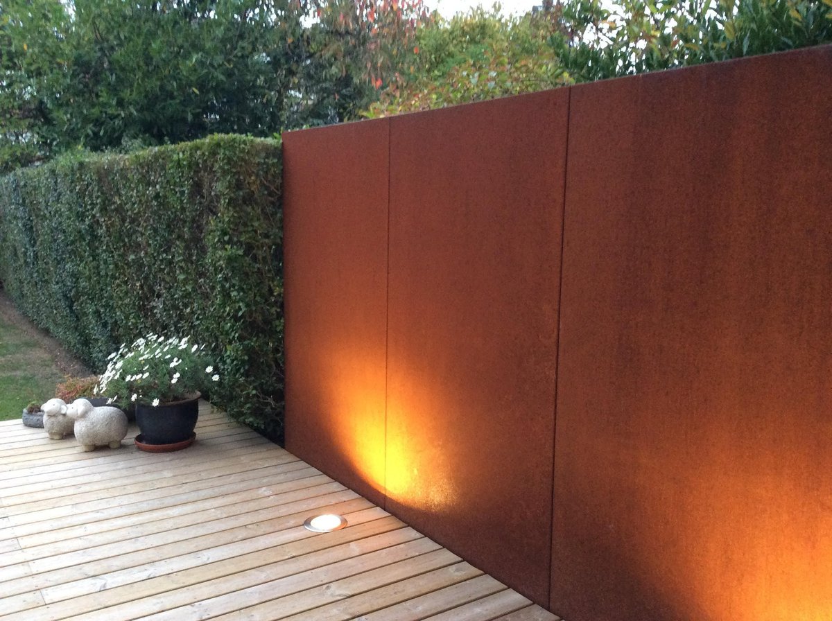 Cortenstaal tuinschutting