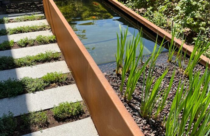 vijver corten filter